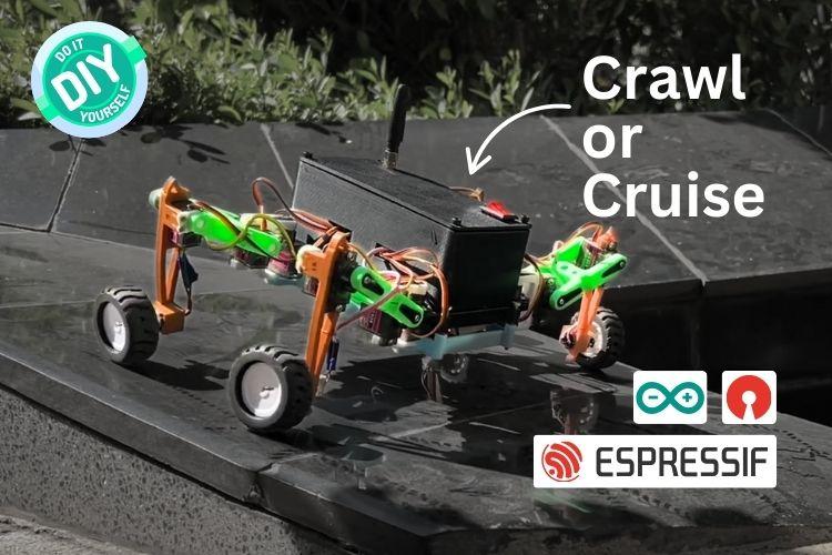 An Hybrid Robot that can Crawl or Cruise